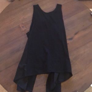 Madewell Black tank with open back!